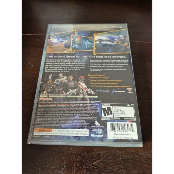 Mass Effect Mass Effect 2 Bundle Microsoft Xbox 360 Bioware Factory Sealed New - Picture 11 of 14
